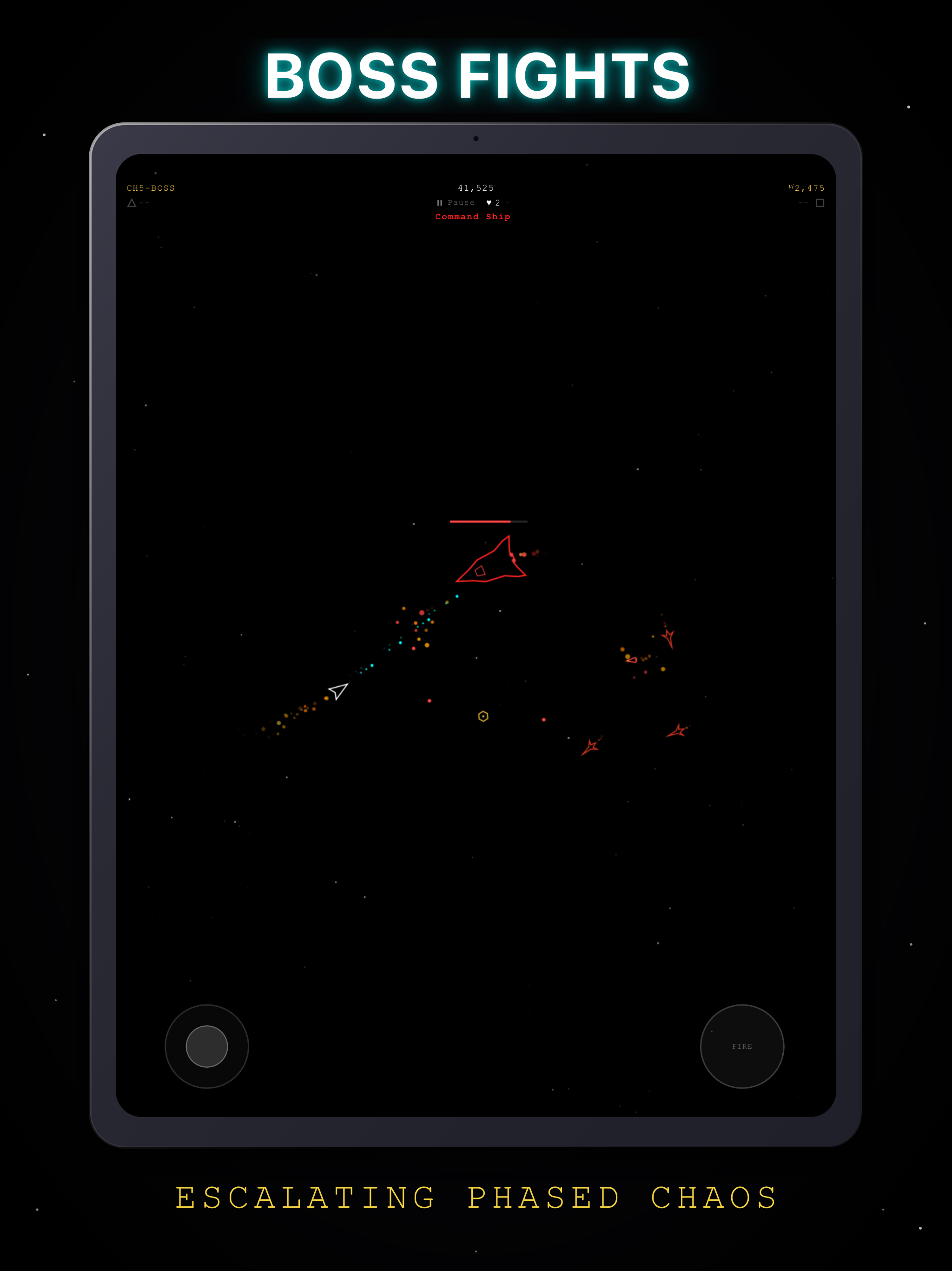 Rift Drifter on iPad: Phased boss fights